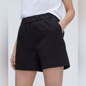 NEW Everlane Organic Easy Shorts Black Size 2